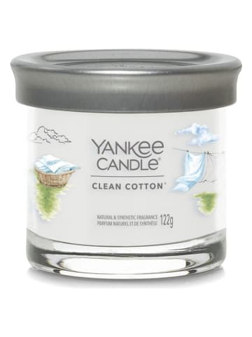 Yankee Candle Tumbler-Kerze "Clean Cotton" in Weiß - 122 g