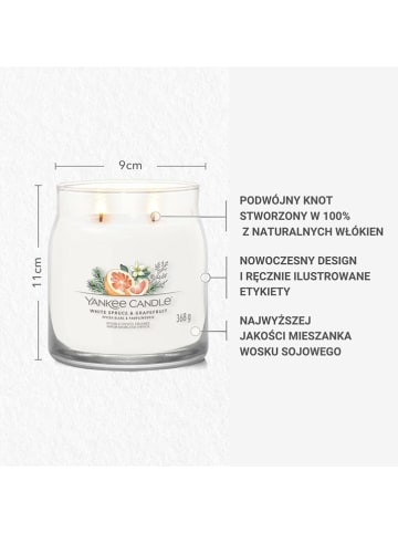 Yankee Candle Świeca zapachowa "White Spruce & Grapefruit" - 368 g