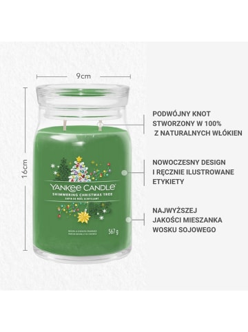 Yankee Candle Świeca zapachowa "Shimmering Christmas Tree" - 567 g