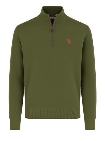 U.S. Polo Assn. Sweter w kolorze oliwkowym