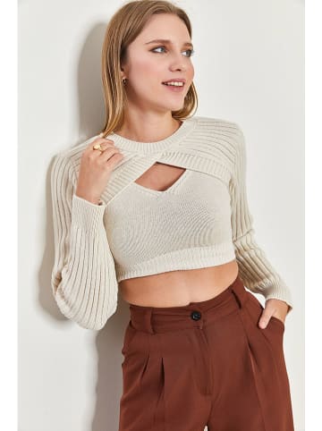 Bianco Lucci Sweter w kolorze beżowym