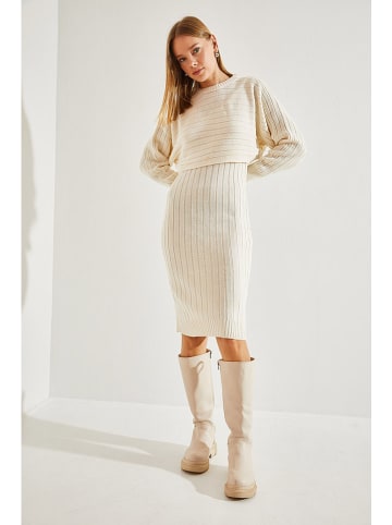 Bianco Lucci 2-delige outfit wit