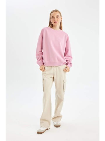 DeFacto Sweatshirt in Rosa