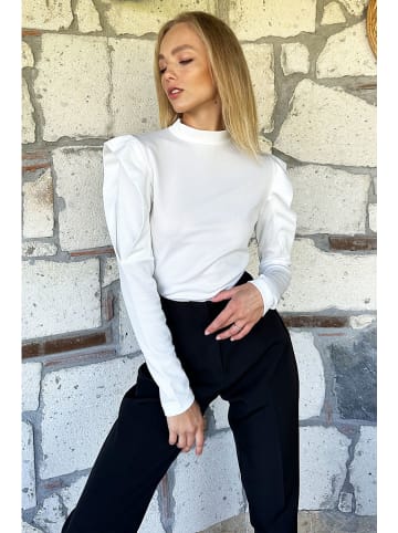Trend Alaçatı Stili Koszulka w kolorze białym