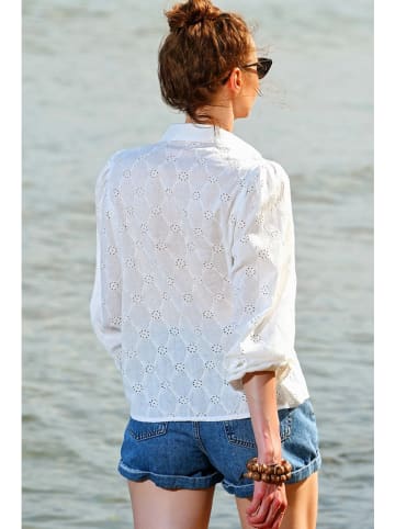 Trend Alacati Bluzka w kolorze białym