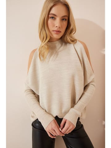 Cool and sexy Pullover in Beige