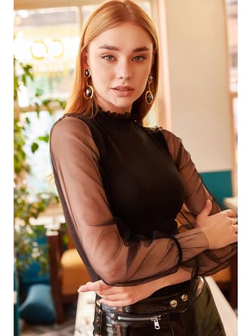 Olalook Bluse in Schwarz