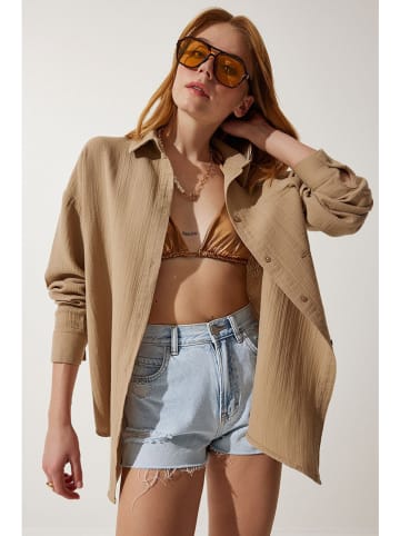 Happiness Istanbul Bluzka w kolorze jasnobrązowym
