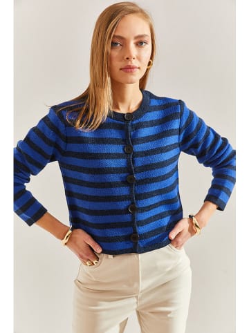 Bianco Lucci Cardigan in Dunkelblau/ Blau