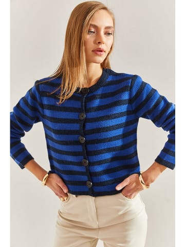 Bianco Lucci Kardigan w kolorze granatowo-niebieskim