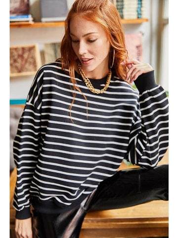 Olalook Sweatshirt zwart/wit