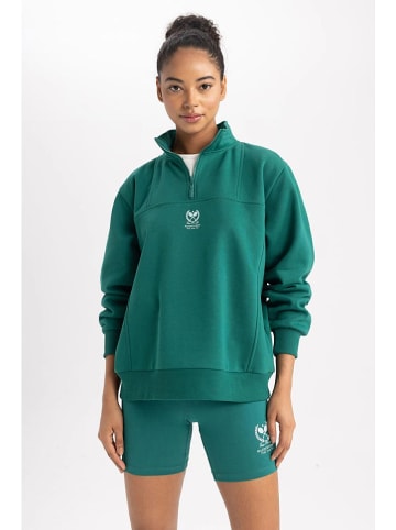 DeFacto Bluza w kolorze zielonym