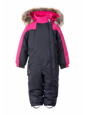 LENNE Kombinezon zimowy "Ott" w kolorze różowo-czarnym