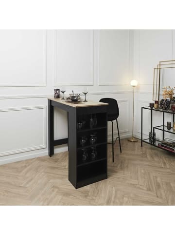 Rétro Chic Barhocker "Giulia" in Schwarz - (B)46 x (H)100,4 x (T)48,2 cm