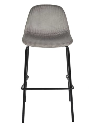 Rétro Chic Krzesło barowe w kolorze szarym - 46 x 100 x 48 cm