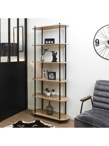 Rétro Chic Standregal in Natur - (H)181 cm