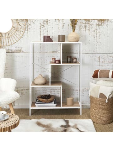 THE HOME DECO FACTORY Staande kast lichtbruin/wit - (B)80 x (H)113 x (D)30 cm