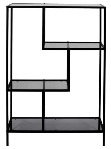 Rétro Chic Standregal in Schwarz - (B)80 x (H)113 x (T)30 cm