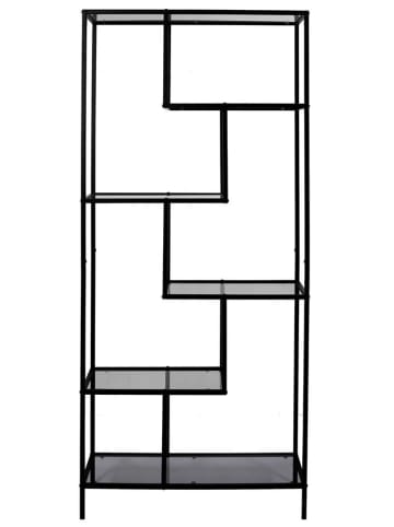 Rétro Chic Staande kast zwart - (B)80 x (H)180 x (D)30 cm