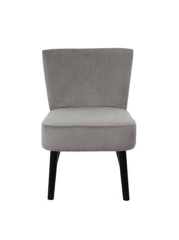 HYGGE Fauteuil "Giulia" grijs - (B)55 x (H)76 x (D)63 cm