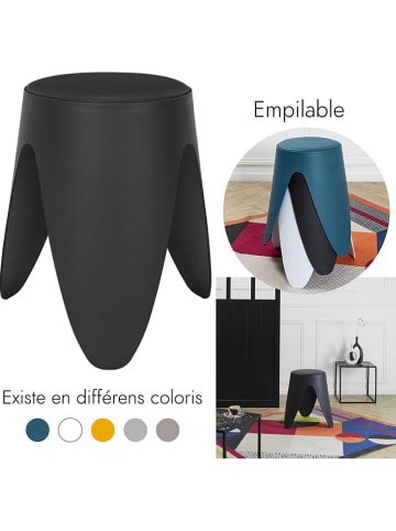 THE HOME DECO FACTORY Kruk zwart - (L)30 x (B)46 x (D)30 cm