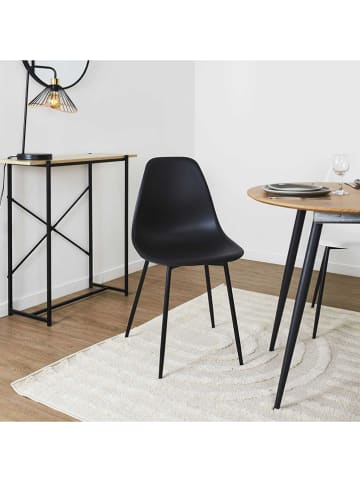 Rétro Chic Esszimmerstuhl ''Gustav'' in Schwarz - (B)50,7 x (H)84,8 x (T)45,5 cm