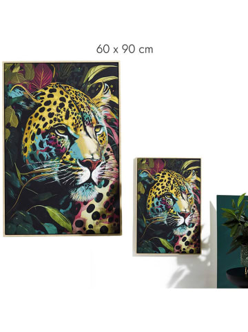 Rétro Chic Ingelijste kunstdruk "Jungle" - (B)60 x (H)90 cm