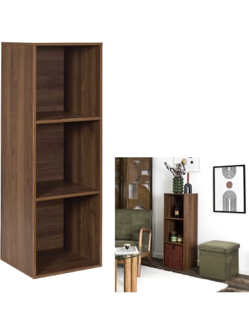 Rétro Chic Standregale in Braun - (B)34 x (H)97,8 x (T)31,8 cm