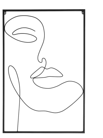 Rétro Chic Wanddecoratie zwart - (L)90 x (B)60 cm