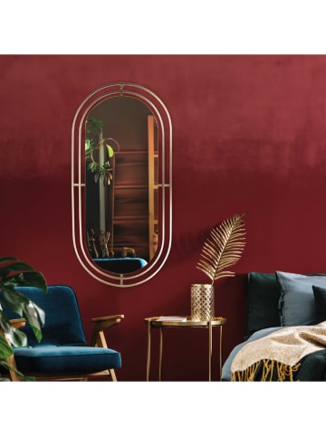 Rétro Chic Wandspiegel goudkleurig - (B)90 x (H)42,5 cm