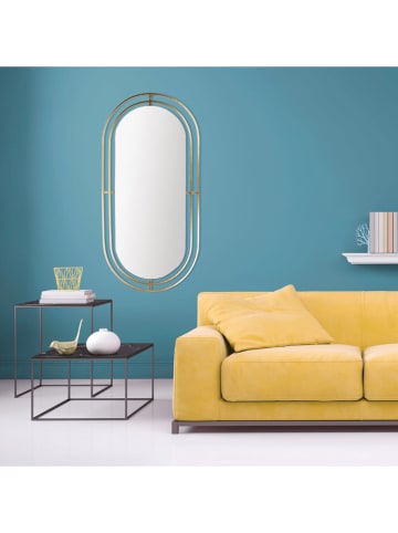 Rétro Chic Wandspiegel goudkleurig - (B)90 x (H)42,5 cm