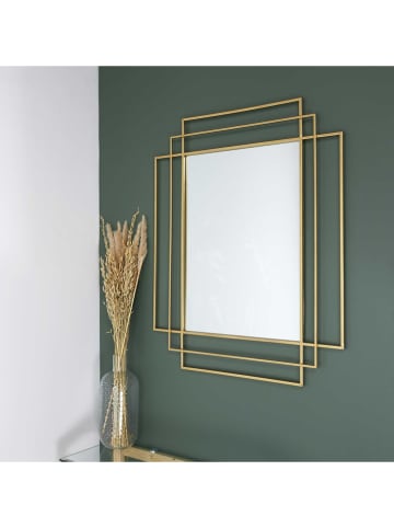 Rétro Chic Lustro ścienne w kolorze złotym - 97 x 70 cm