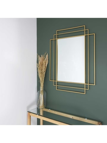 Rétro Chic Wandspiegel goudkleurig - (B)97 x (H)70 cm
