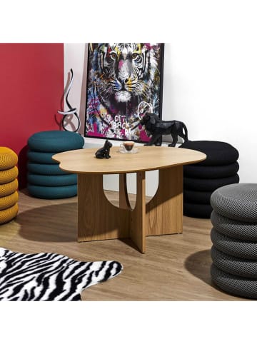 Rétro Chic Beistelltisch "Calypso" in Hellbraun - (B)80 x (H)43 x (T)60 cm