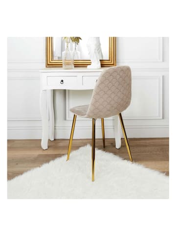 HYGGE Krzesła (4 szt.) w kolorze jasnoróżowym - 44 x 86 x 50 cm