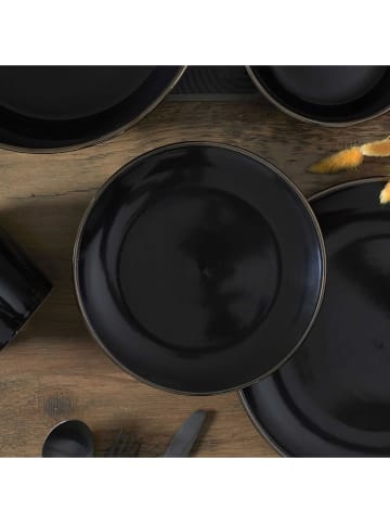 every ware 12-delige set: dessertborden zwart - Ø 20 cm
