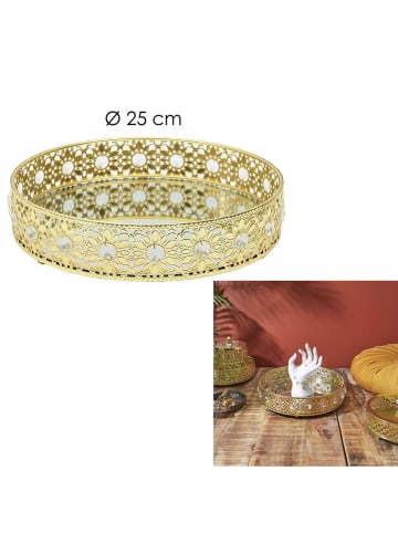 Make a Wish Decoratief dienblad goudkleurig - Ø 25 cm