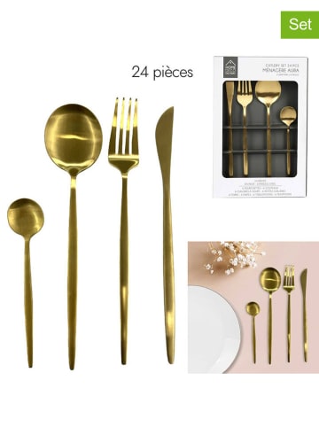 COOK CONCEPT 24tlg. Besteckset in Gold