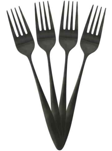 THE HOME DECO FACTORY 16tlg. Besteckset in Schwarz
