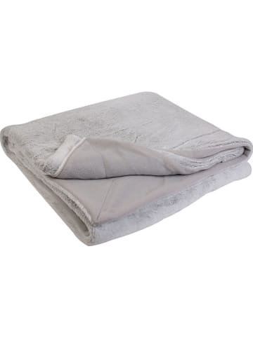 THE HOME DECO FACTORY Plaid grijs - (L)200 x (B)140 cm