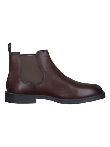 s.Oliver Leder-Chelsea-Boots in Braun