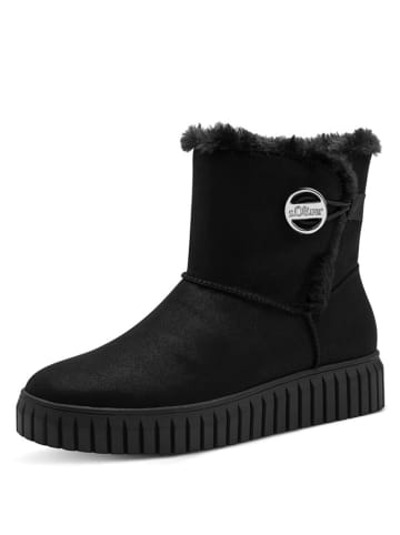 s.Oliver Winterboots in Schwarz
