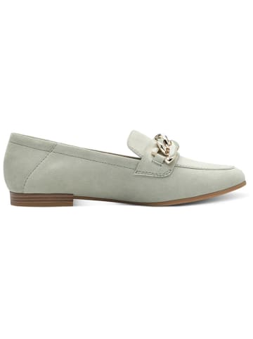 s.Oliver Leder-Slipper in Hellgrün