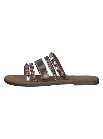 s.Oliver Leren slippers meerkleurig