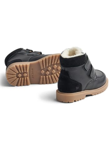 Wheat Botki zimowe w kolorze czarnym