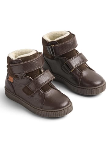 Wheat Leder-Winterboots in Braun