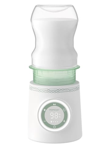 Momcozy Tragbarer Flaschenwärmer in Weiß/ Türkis