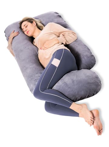 Momcozy Zwangerschaps- & voedingskussen grijs - (B)50 x (H)17 x (D)50 cm