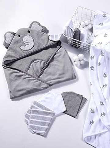 Momcozy Badcape grijs