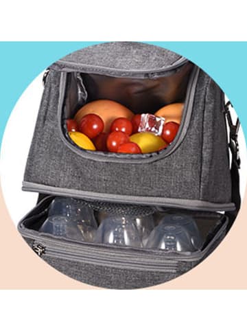 Momcozy Muttermilch-Kühltasche in Grau - (B)25 x (H)30 x (T)6 cm